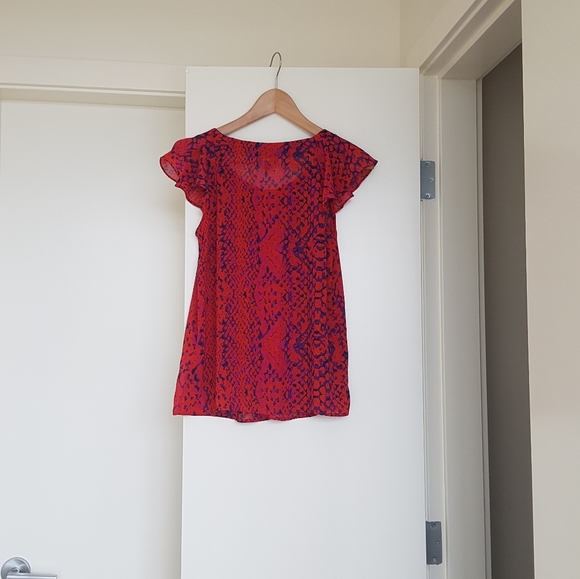 Vintage short sleeve blouse. XS - Picture 2 of 2